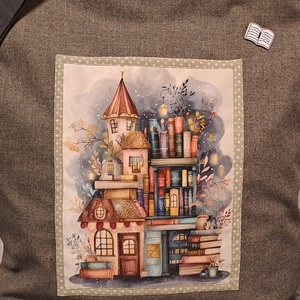 Könyvkastély  :) szatyor, ökotáska, válltáska - táska & tok - bevásárlás & shopper táska - shopper, textiltáska, szatyor - Meska.hu