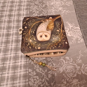 Bagoly :) neszesszer/sminktáska/betéttartó - táska & tok - neszesszer - Meska.hu