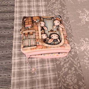 Nyuszik :) neszesszer/sminktáska/betéttartó - táska & tok - neszesszer - Meska.hu