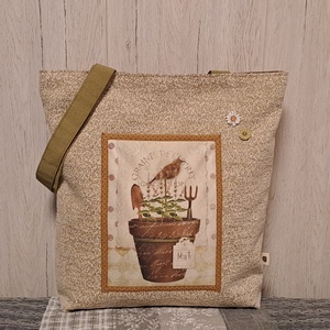 Tavaszváró hangulat :) szatyor, ökotáska, válltáska - Meska.hu