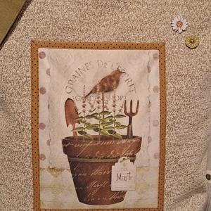 Tavaszváró hangulat :) szatyor, ökotáska, válltáska - táska & tok - bevásárlás & shopper táska - shopper, textiltáska, szatyor - Meska.hu