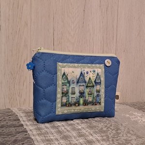 Zöld és kék  :) neszesszer/sminktáska/irattartó, Táska & Tok, Neszesszer, Varrás, MESKA