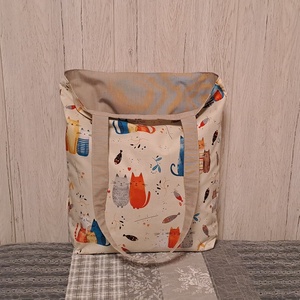 Vicces cicák :) kifordítom-befordítom szatyor, ökotáska, válltáska - táska & tok - bevásárlás & shopper táska - shopper, textiltáska, szatyor - Meska.hu
