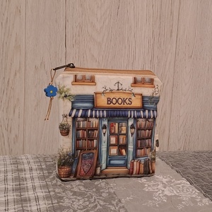 Könyvesbolt :) neszesszer/sminktáska/betéttartó, Táska & Tok, Neszesszer, Varrás, MESKA