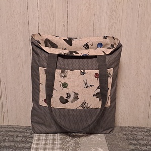 Macskafélék :) szatyor, ökotáska, válltáska - táska & tok - bevásárlás & shopper táska - shopper, textiltáska, szatyor - Meska.hu
