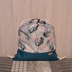 Pálmaleveles :) - hátiszatyor, tornazsák, gymbag - táska & tok - hátizsák - tornazsák, gymbag - Meska.hu