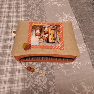 Mókusok :) neszesszer/sminktáska/irattartó - táska & tok - neszesszer - Meska.hu