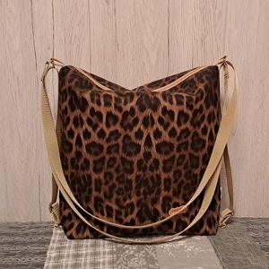 Párducminta :) variálható válltáska/hátizsák/crossbody táska - táska & tok - variálható táska - Meska.hu