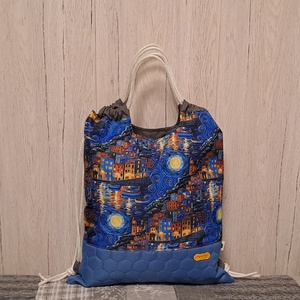 Festői alkonyat :) - hátiszatyor, tornazsák, gymbag, Táska & Tok, Hátizsák, Tornazsák, Gymbag, Varrás, MESKA