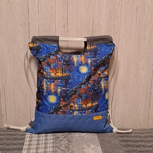 Festői alkonyat :) - hátiszatyor, tornazsák, gymbag - táska & tok - hátizsák - tornazsák, gymbag - Meska.hu