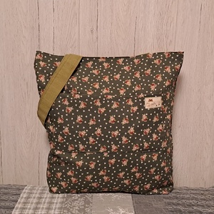 Virágos hangulat :) kifordítom-befordítom szatyor, ökotáska, válltáska - táska & tok - bevásárlás & shopper táska - shopper, textiltáska, szatyor - Meska.hu