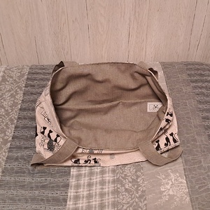 Cicák az ablakban 2.0 :) szatyor, ökotáska, válltáska - táska & tok - bevásárlás & shopper táska - shopper, textiltáska, szatyor - Meska.hu