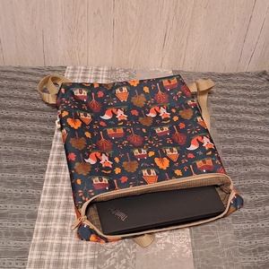Rókás, házikós :) hátizsák/laptop hátizsák - táska & tok - hátizsák - hátizsák - Meska.hu