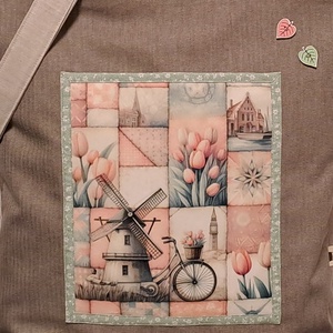 Skandináv tavasz  :) szatyor, ökotáska, válltáska - táska & tok - bevásárlás & shopper táska - shopper, textiltáska, szatyor - Meska.hu