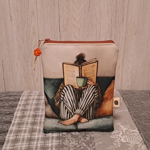 Könyv és kávé :) e-book/notesz tok - Meska.hu