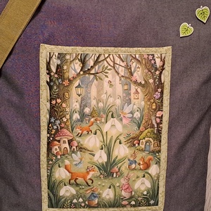 Tavaszi erdő  :) szatyor, ökotáska, válltáska - táska & tok - bevásárlás & shopper táska - shopper, textiltáska, szatyor - Meska.hu