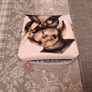 Ballagás nyuszi módra :) neszesszer/sminktáska/betéttartó - táska & tok - neszesszer - Meska.hu