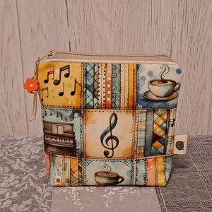 Zene és kávé :) neszesszer/sminktáska/betéttartó - Meska.hu