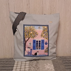 Mediterrán hangulat :) szatyor, ökotáska, válltáska - Meska.hu