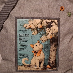 Vintage hangulat :) szatyor, ökotáska, válltáska - táska & tok - bevásárlás & shopper táska - shopper, textiltáska, szatyor - Meska.hu