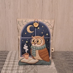 Éjjeli bagoly :) könyvtasak, könyvtok, tablet tok - Meska.hu