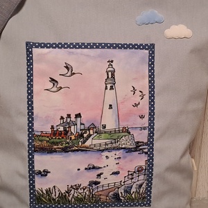 Hajnal az öbölben :) szatyor, ökotáska, válltáska - táska & tok - bevásárlás & shopper táska - shopper, textiltáska, szatyor - Meska.hu