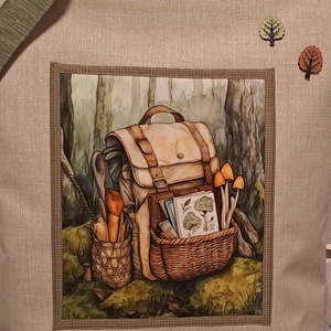 Túrázós hangulatban :) szatyor, ökotáska, válltáska - táska & tok - bevásárlás & shopper táska - shopper, textiltáska, szatyor - Meska.hu