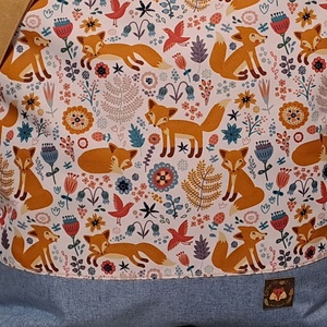 Rókák mindenhol :) szatyor, ökotáska, válltáska - táska & tok - bevásárlás & shopper táska - shopper, textiltáska, szatyor - Meska.hu