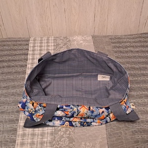 Kék és narancssárga :) szatyor, ökotáska, válltáska - táska & tok - bevásárlás & shopper táska - shopper, textiltáska, szatyor - Meska.hu