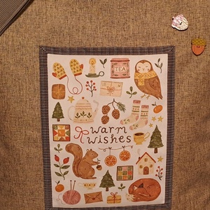 Őszi apróságok :) szatyor, ökotáska, válltáska - táska & tok - bevásárlás & shopper táska - shopper, textiltáska, szatyor - Meska.hu