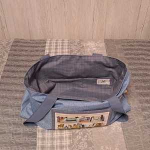 Könyvespolc :) szatyor, ökotáska, válltáska - táska & tok - bevásárlás & shopper táska - shopper, textiltáska, szatyor - Meska.hu