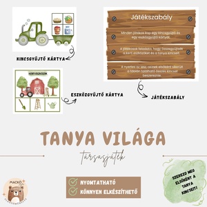 Tanya Világa társasjáték  - játék & sport - készségfejlesztő és logikai játék - oktató játékok - Meska.hu