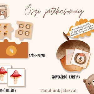 Őszi játékcsomag - Meska.hu Őszi játékcsomag - Meska.hu