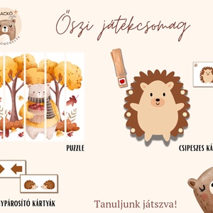 Őszi játékcsomag - játék & sport - készségfejlesztő és logikai játék - oktató játékok - Meska.hu