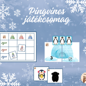 Pingvines játékcsomag, Játék & Sport, Készségfejlesztő és Logikai játék, Oktató játékok, Fotó, grafika, rajz, illusztráció, MESKA