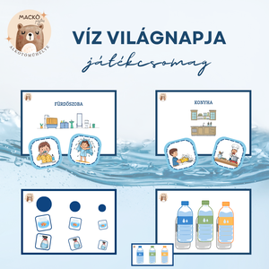 Víz világnapja játékcsomag - játék & sport - készségfejlesztő és logikai játék - oktató játékok - Meska.hu