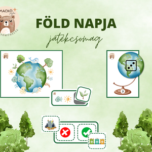 Föld napja játékcsomag - játék & sport - készségfejlesztő és logikai játék - oktató játékok - Meska.hu