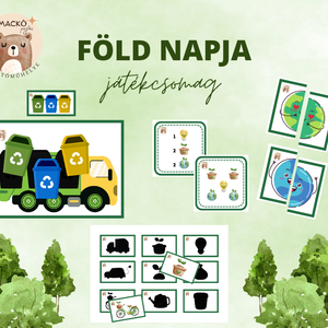 Föld napja játékcsomag - játék & sport - készségfejlesztő és logikai játék - oktató játékok - Meska.hu