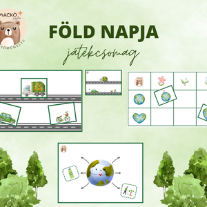 Föld napja játékcsomag - játék & sport - készségfejlesztő és logikai játék - oktató játékok - Meska.hu