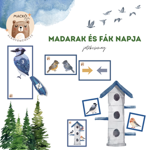Madarak és fák napja játékcsomag - játék & sport - készségfejlesztő és logikai játék - oktató játékok - Meska.hu