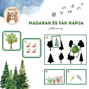 Madarak és fák napja játékcsomag - játék & sport - készségfejlesztő és logikai játék - oktató játékok - Meska.hu