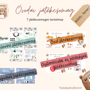 Óvodai játékcsomag - játék & sport - készségfejlesztő és logikai játék - oktató játékok - Meska.hu