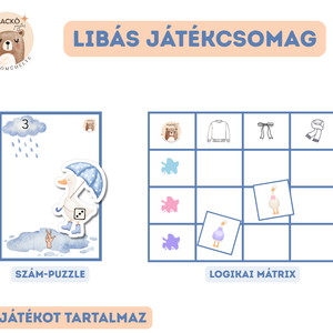 Libás játékcsomag - játék & sport - készségfejlesztő és logikai játék - oktató játékok - Meska.hu