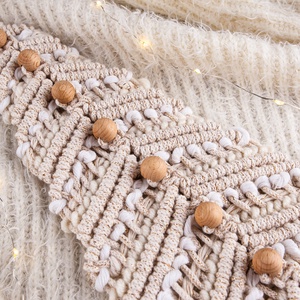 Makramé fenyőfa formájú fali dekoráció - karácsony - karácsonyi lakásdekoráció - karácsonyi lakásdíszek - Meska.hu