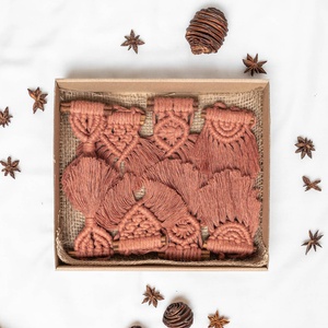 Terracotta 8 darabos karácsonyfadísz szett - karácsony - karácsonyi lakásdekoráció - karácsonyfadíszek - Meska.hu