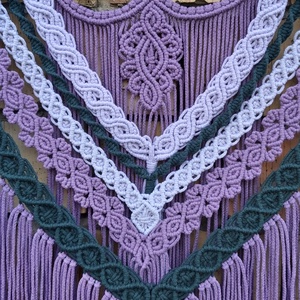 Dávid makramé falidísz - otthon & életmód - dekoráció - fali és függő dekoráció - falra akasztható dekor - Meska.hu