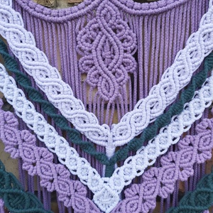 Dávid makramé falidísz - otthon & életmód - dekoráció - fali és függő dekoráció - falra akasztható dekor - Meska.hu