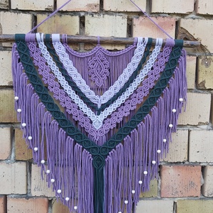 Dávid makramé falidísz - Meska.hu