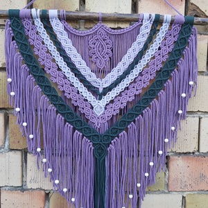 Dávid makramé falidísz - otthon & életmód - dekoráció - fali és függő dekoráció - falra akasztható dekor - Meska.hu