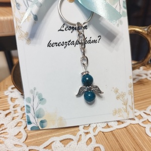 Angyalkás kulcstartó  - Meska.hu